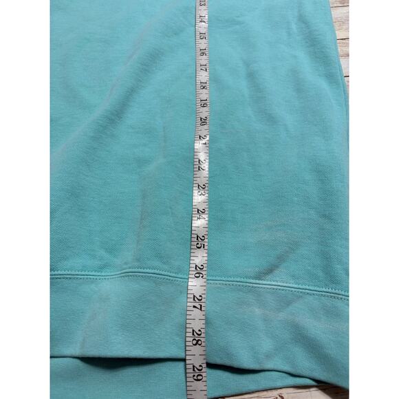Comfort Colors Seaside Yacht Club Crewneck Sweatshirt Blue Green Size Large 30A - Picture 7 of 7
